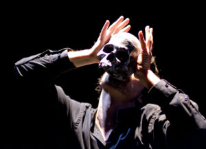 Paata with skull as Hamlet